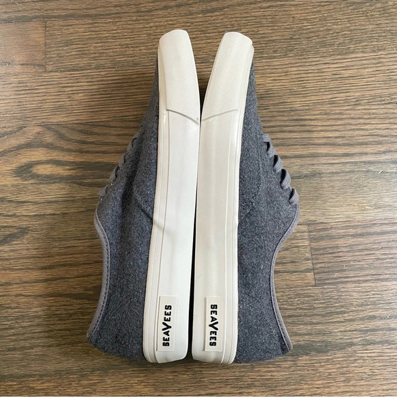 SeaVees for J.Crew Legend Sneakers Grey Wool - Picture 8 of 11